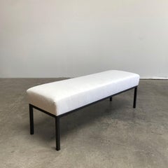 Custom Metal Base Ottoman for COM in a Bronze Finish Customize your Size