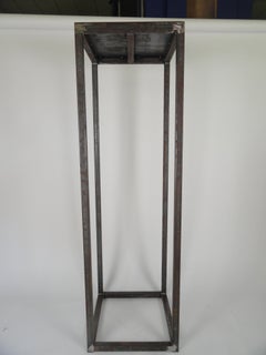 Custom Metal Pedestal in Natural Finish