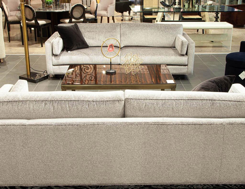 Contemporary Custom Mid-Century Modern Inspired Sofa For Sale
