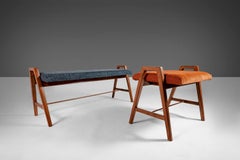 Custom Single Seat Piano Bench Paired Well with the Baldwin Acrosonic Piano, USA