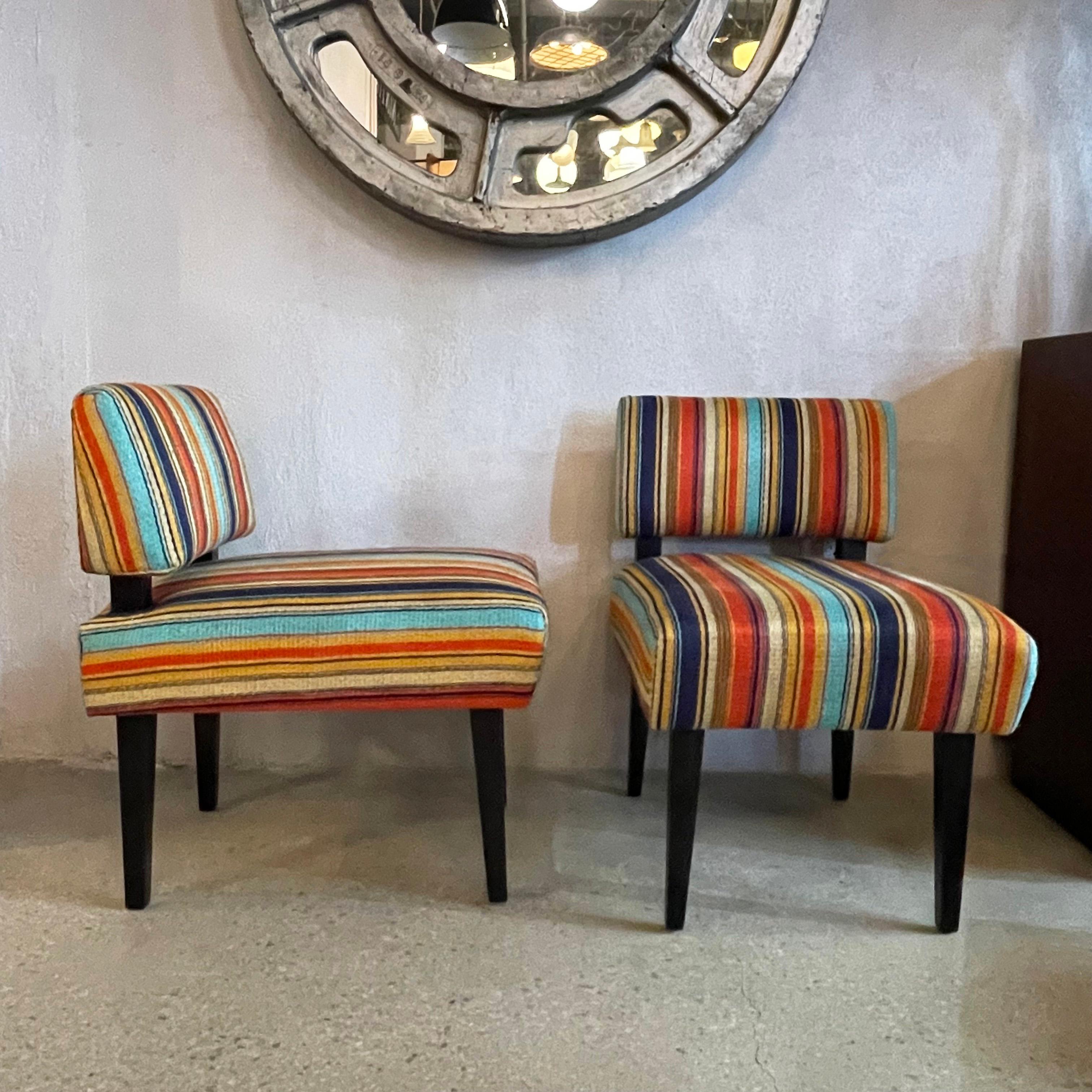 Custom Mid-Century Modern Style Slipper Stühle von cityFoundry im Zustand „Gut“ im Angebot in Brooklyn, NY