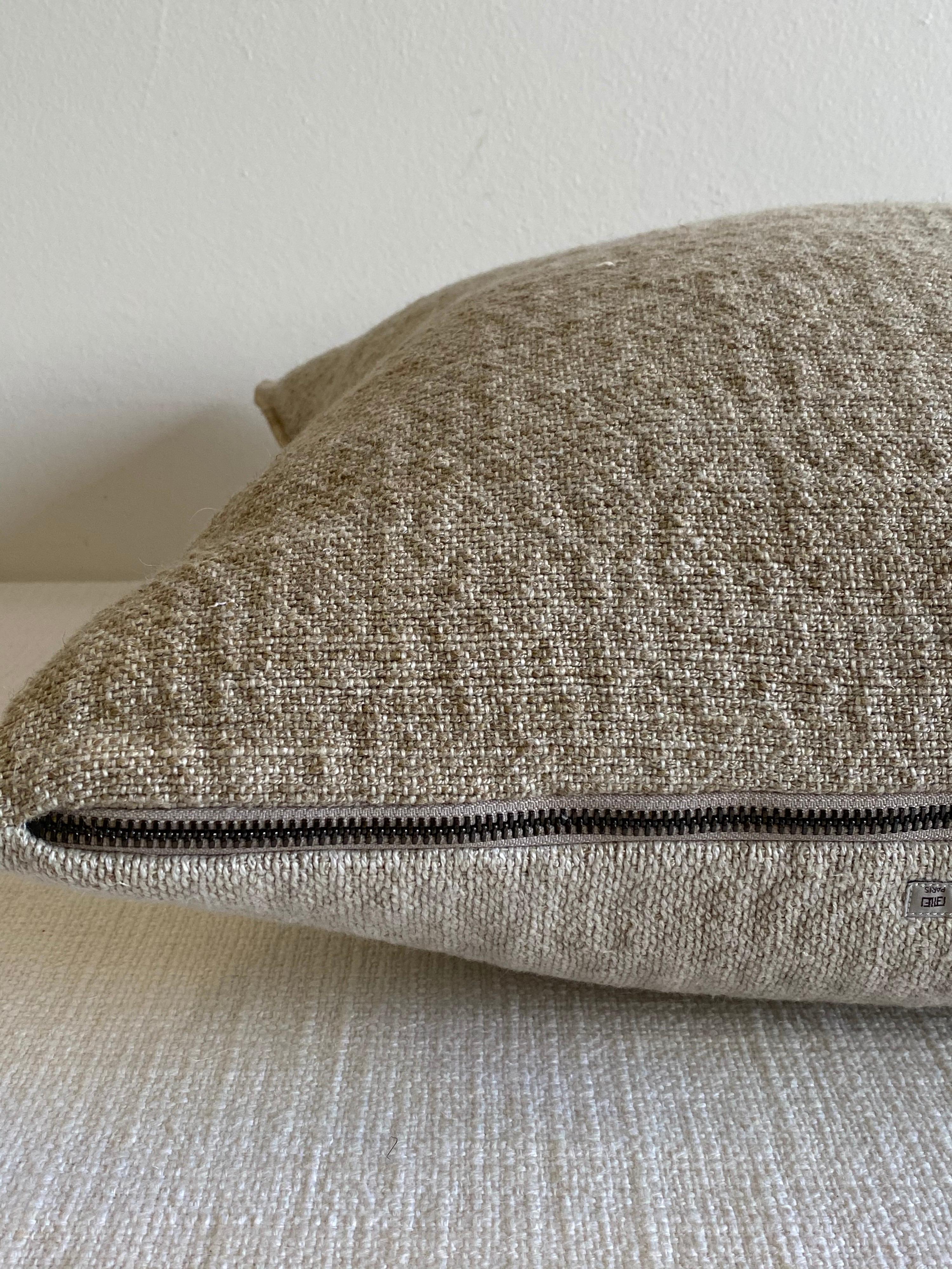 Nomade French Linen Accent Pillow In New Condition For Sale In Brea, CA