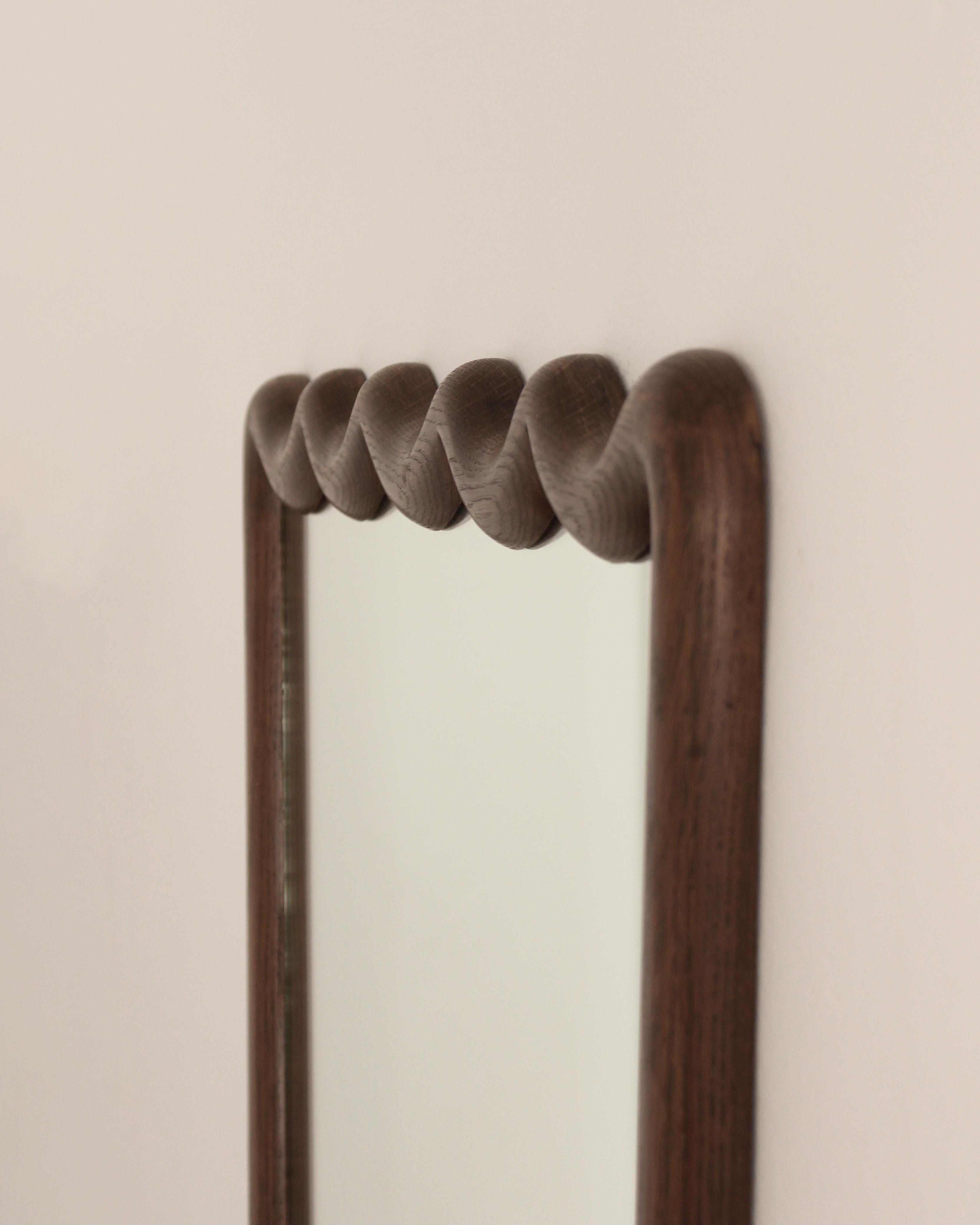 Americano Specchio personalizzato in Oak francese in vendita