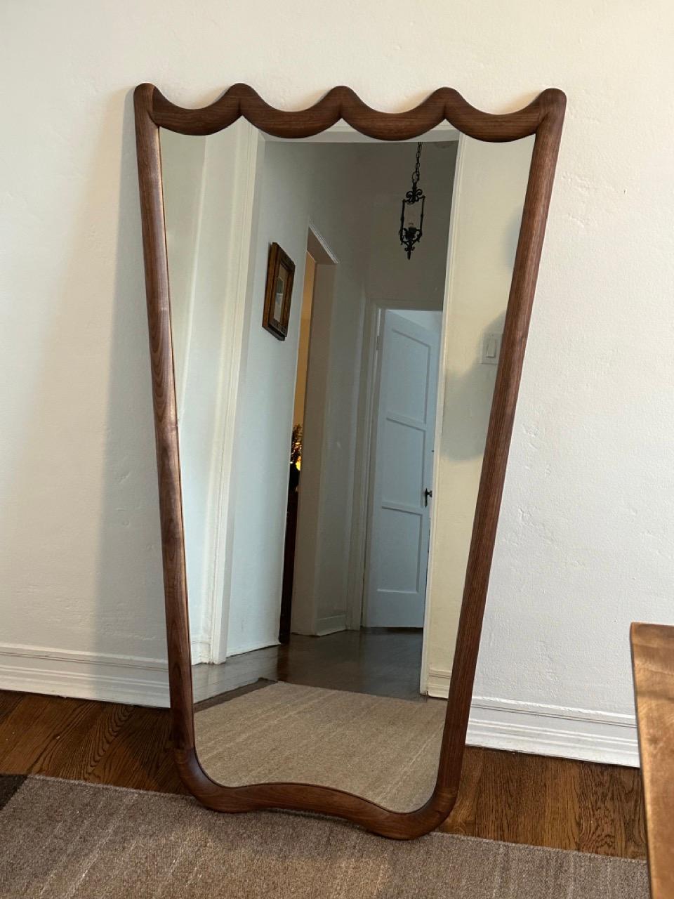 Custom Mirror in French Oak For Sale 1