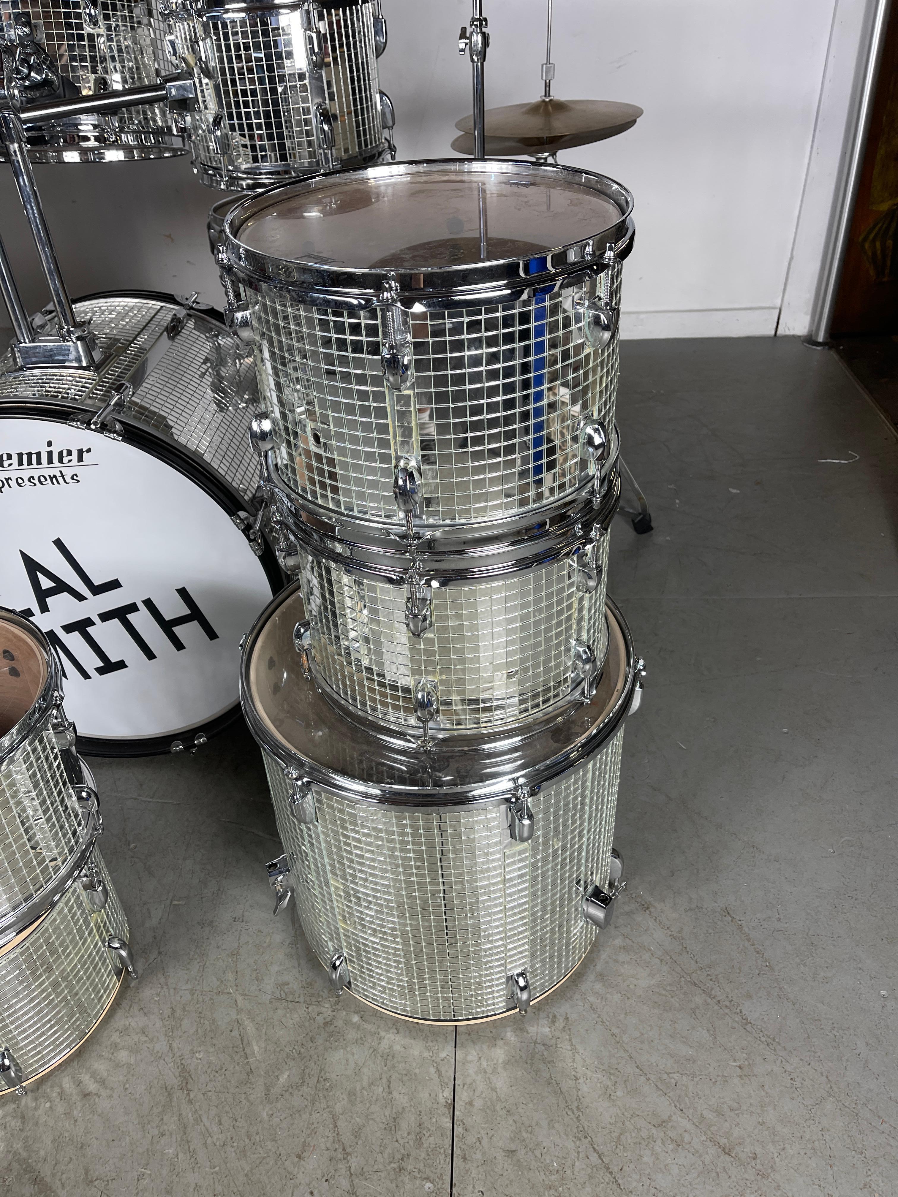 American Custom Mirrored  11-piece Pearl Drums built for 