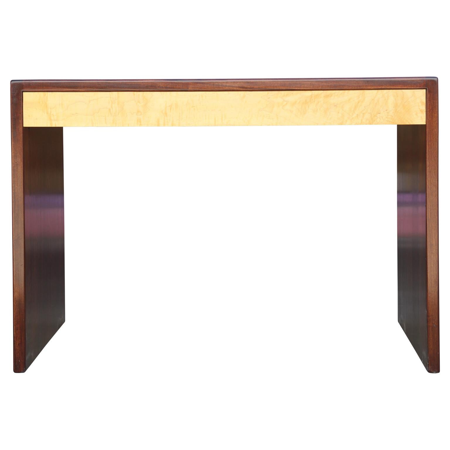 Contemporary Custom Modern 3 Drawer Dovetailed Parson Style Desk by Norm Stoeker