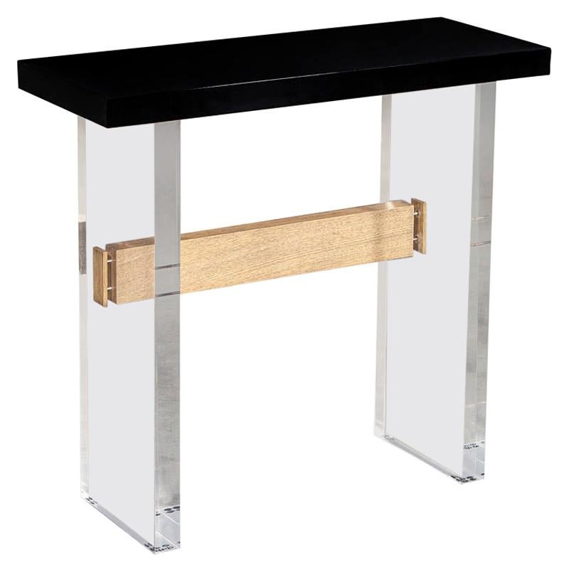 Table console moderne en acrylique faite sur mesure par Carrocel