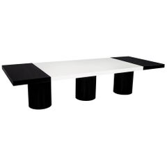 Custom Modern Black and White Dining Table by Carrocel