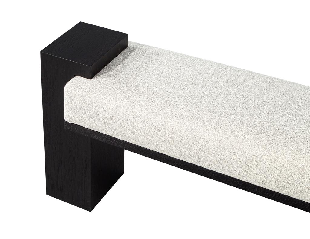 Custom Modern Black Oak Bench In New Condition For Sale In North York, ON