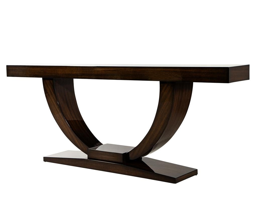 Custom Modern Console Table Art Deco Inspired by Carrocel For Sale 7