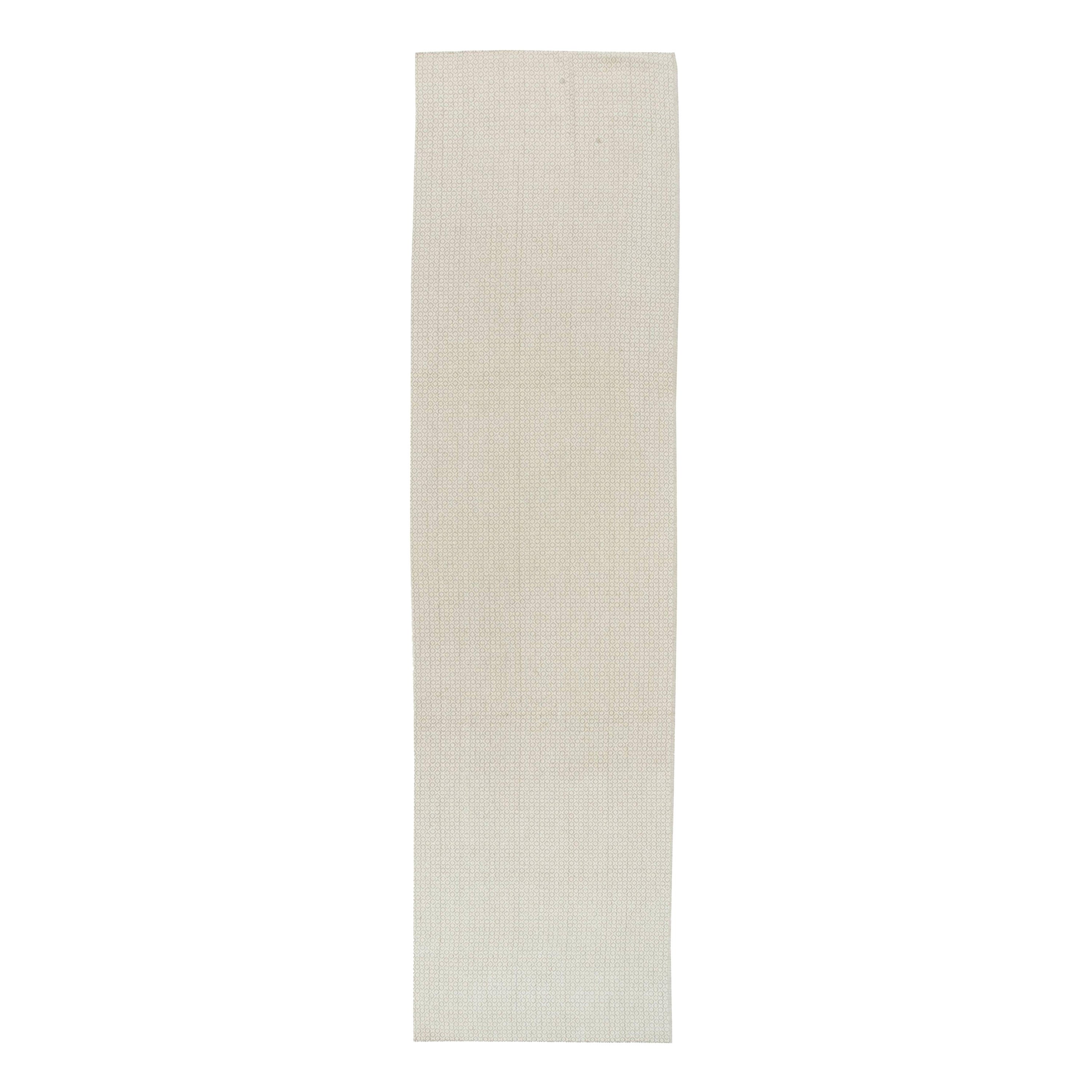 Maßgefertigter Flachgewebe-Woll-Läufer in modernem Design von Doris Leslie Blau