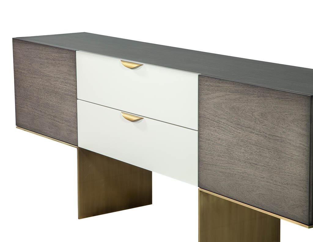 Individuelles:: modernes:: graues und weißes Sideboard:: Anrichte im Angebot 6