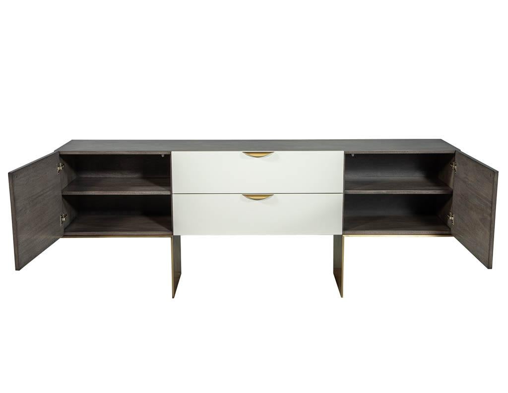grey and white sideboard