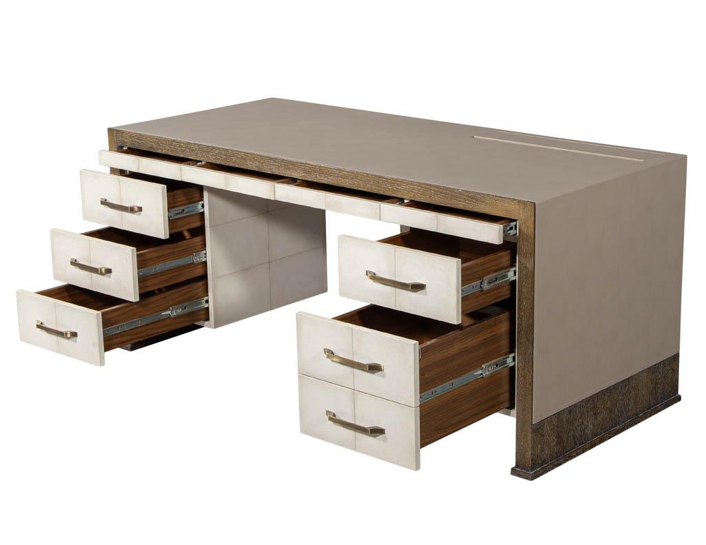 Custom Modern Executive Desk In Good Condition In North York, ON