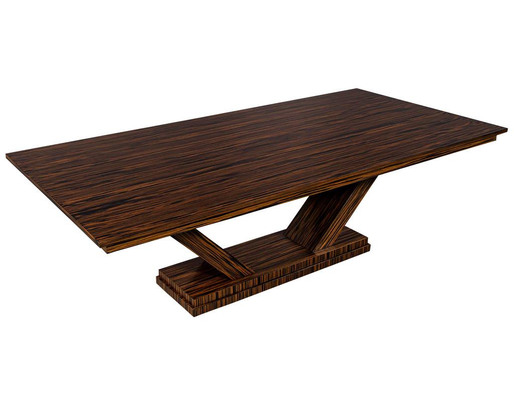 Canadian Custom Modern Macassar Dining Table by Carrocel For Sale