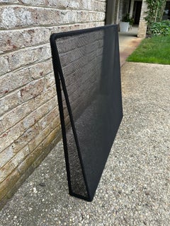 Custom Modern Metal Fireplace Screen by JED Design