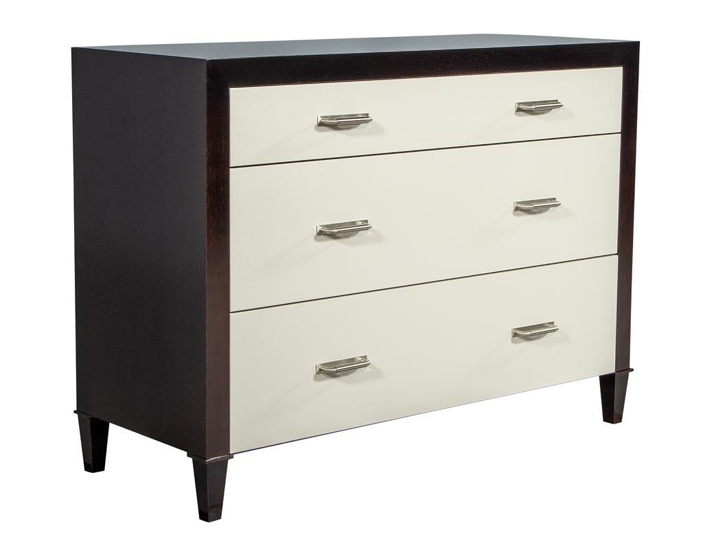 Metal Custom Modern Nightstand Chest of Drawers by Carrocel