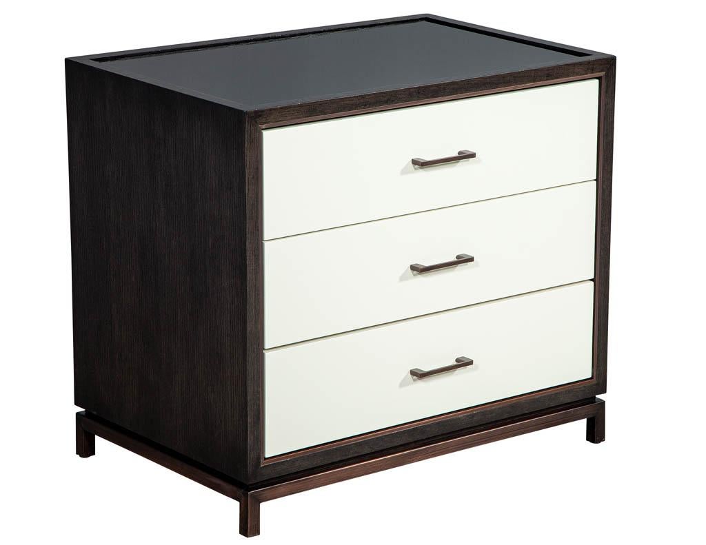 Contemporary Custom Modern Nightstands End Tables by Carrocel For Sale