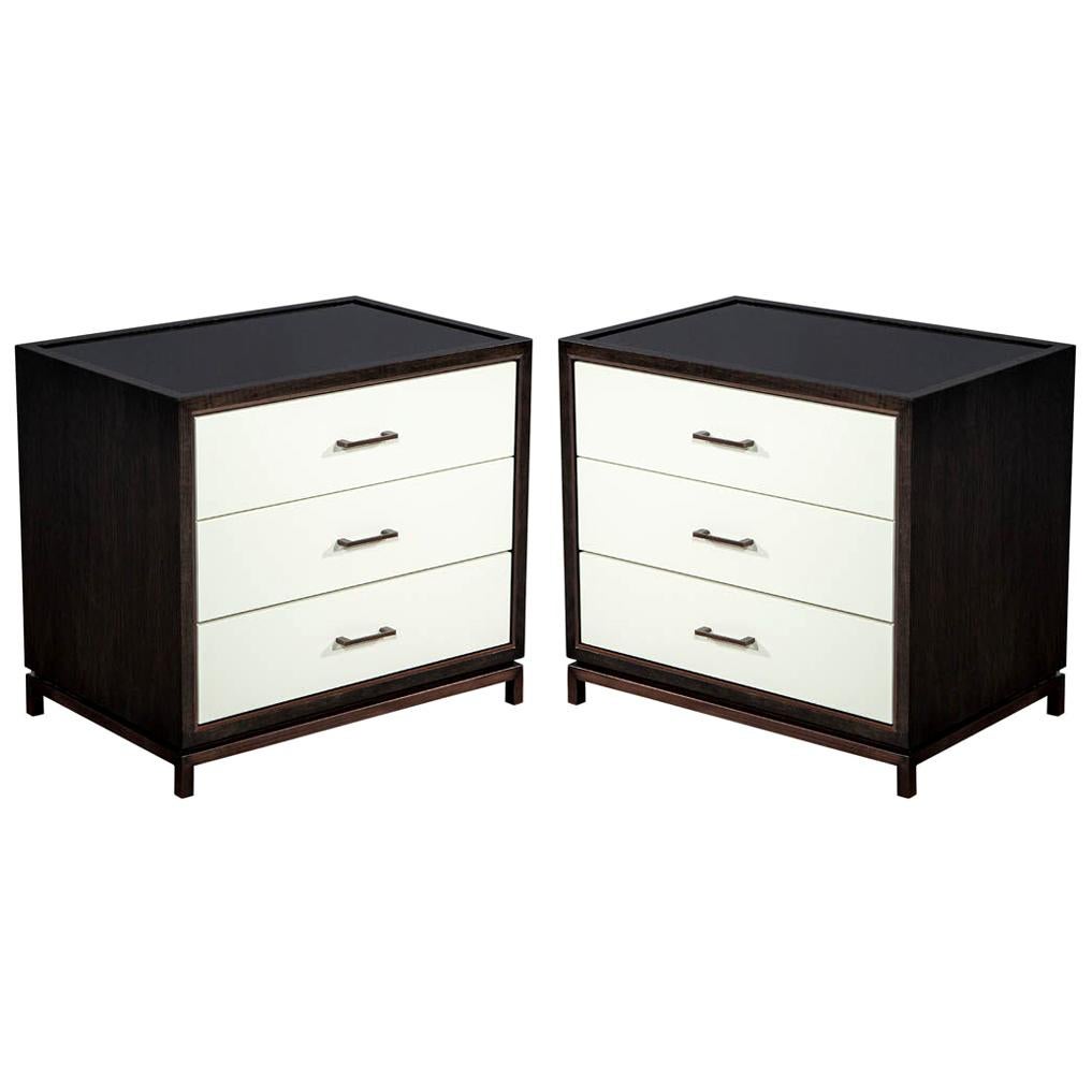 Custom Modern Nightstands End Tables by Carrocel For Sale