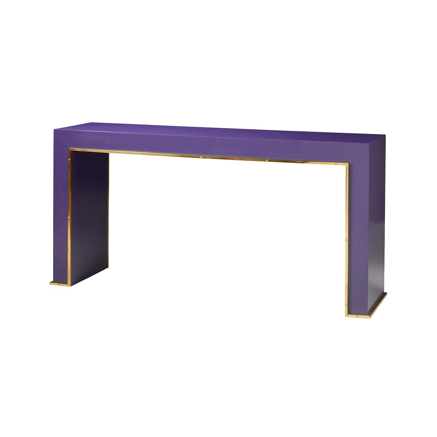 Mid-Century Modern Custom Modern Painted Console Table For Sale