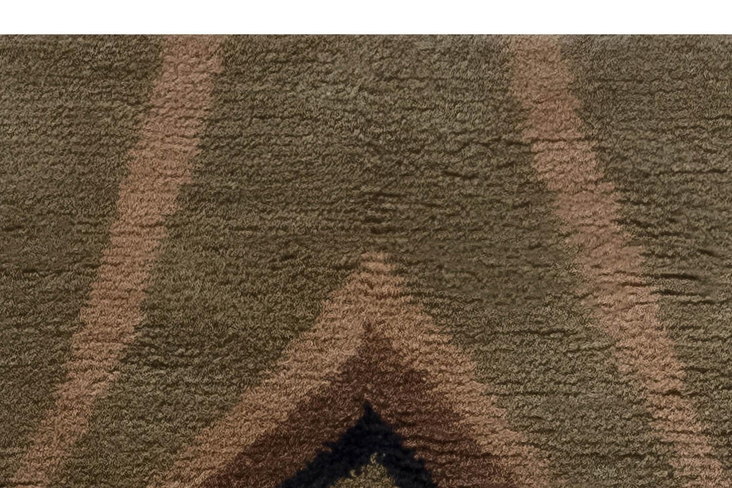 Hand-Knotted Custom Modern Runner by Doris Leslie Blau For Sale