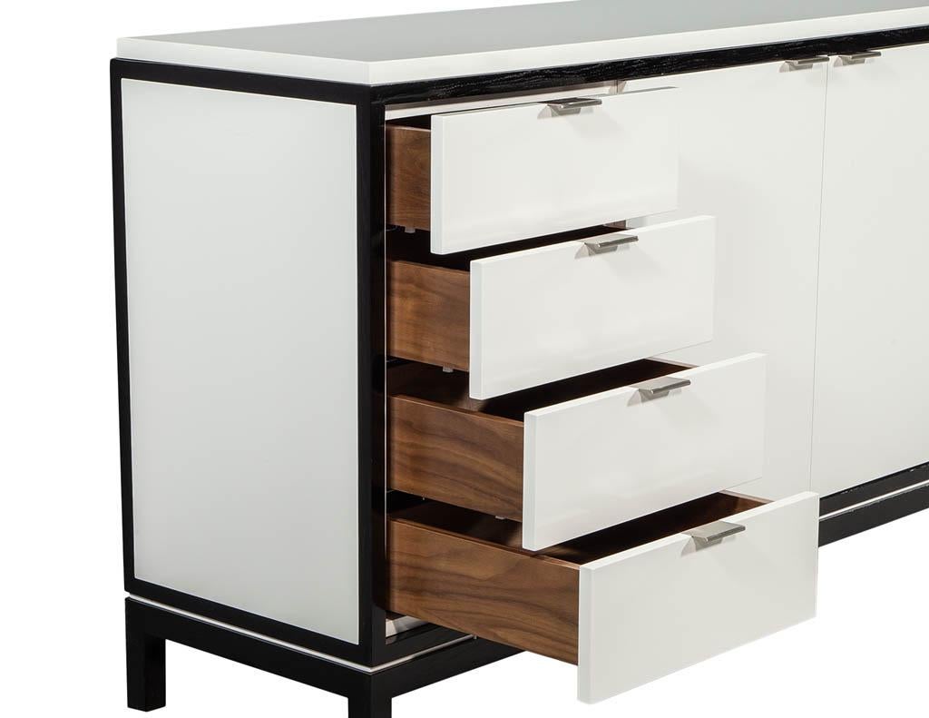 Custom Modern Stone Top Sideboard Media Cabinet by Carrocel For Sale 2