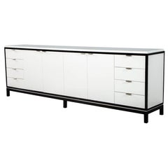 Custom Modern Stone Top Sideboard Media Cabinet by Carrocel