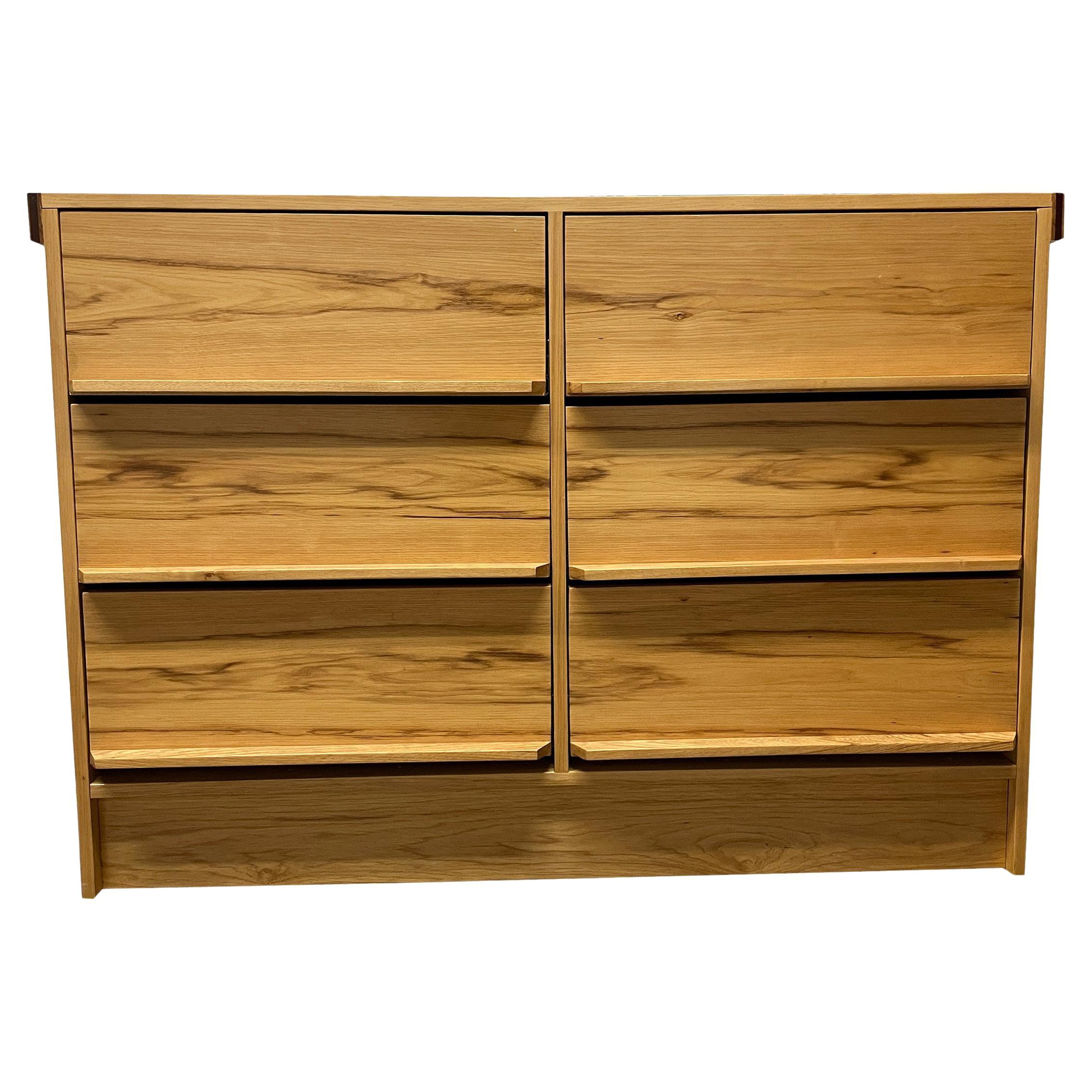 Custom Modern Studio Craft 6 Drawer Maple Dresser by Tom Robinson