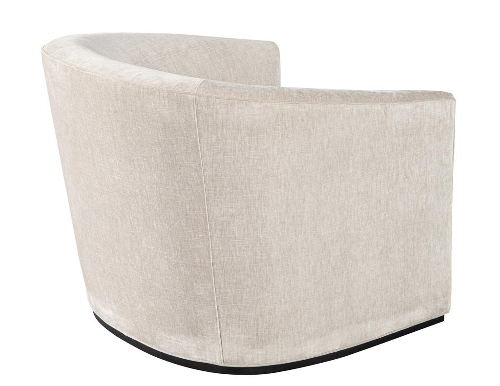 Velluto Sedie girevoli moderne personalizzate - Sinclair by Carrocel in vendita