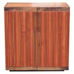 Used Custom Modern Walnut and Mahogany Cabinet by Norm Stoeker