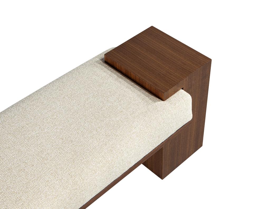 Custom Modern Walnut Bench For Sale 8