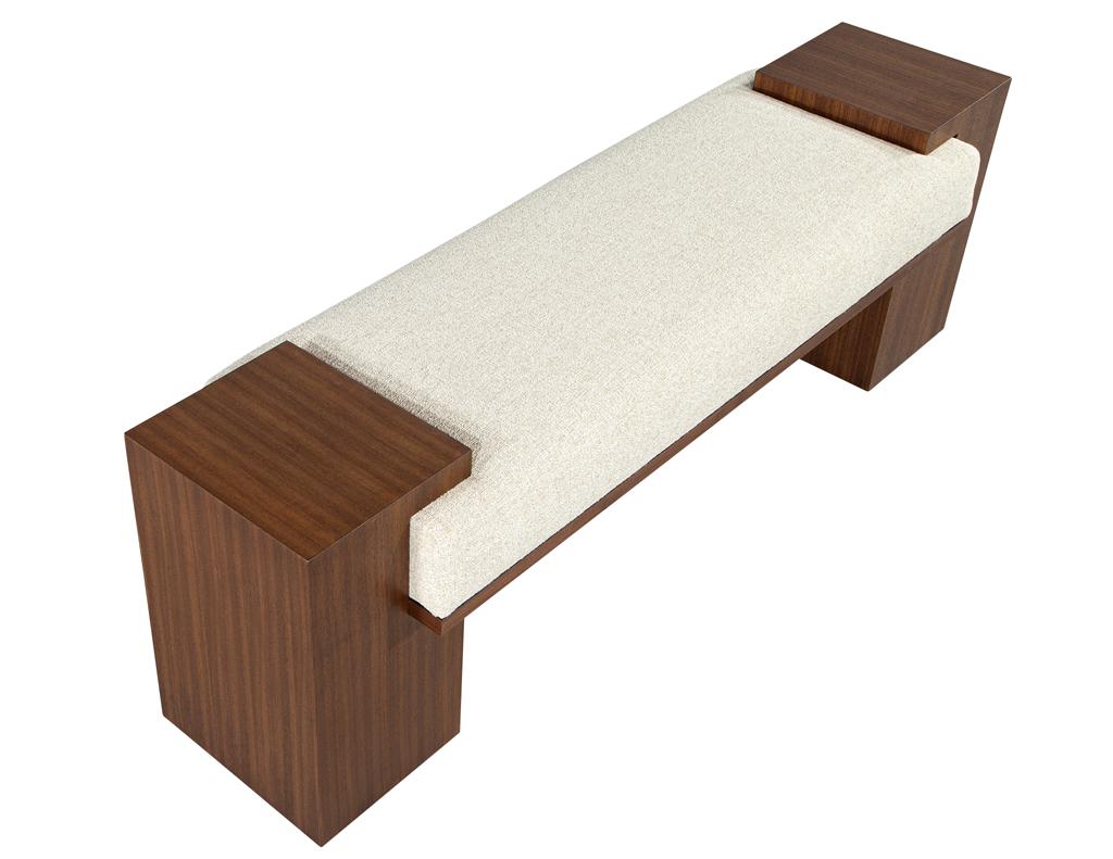 Custom Modern Walnut Bench For Sale 2