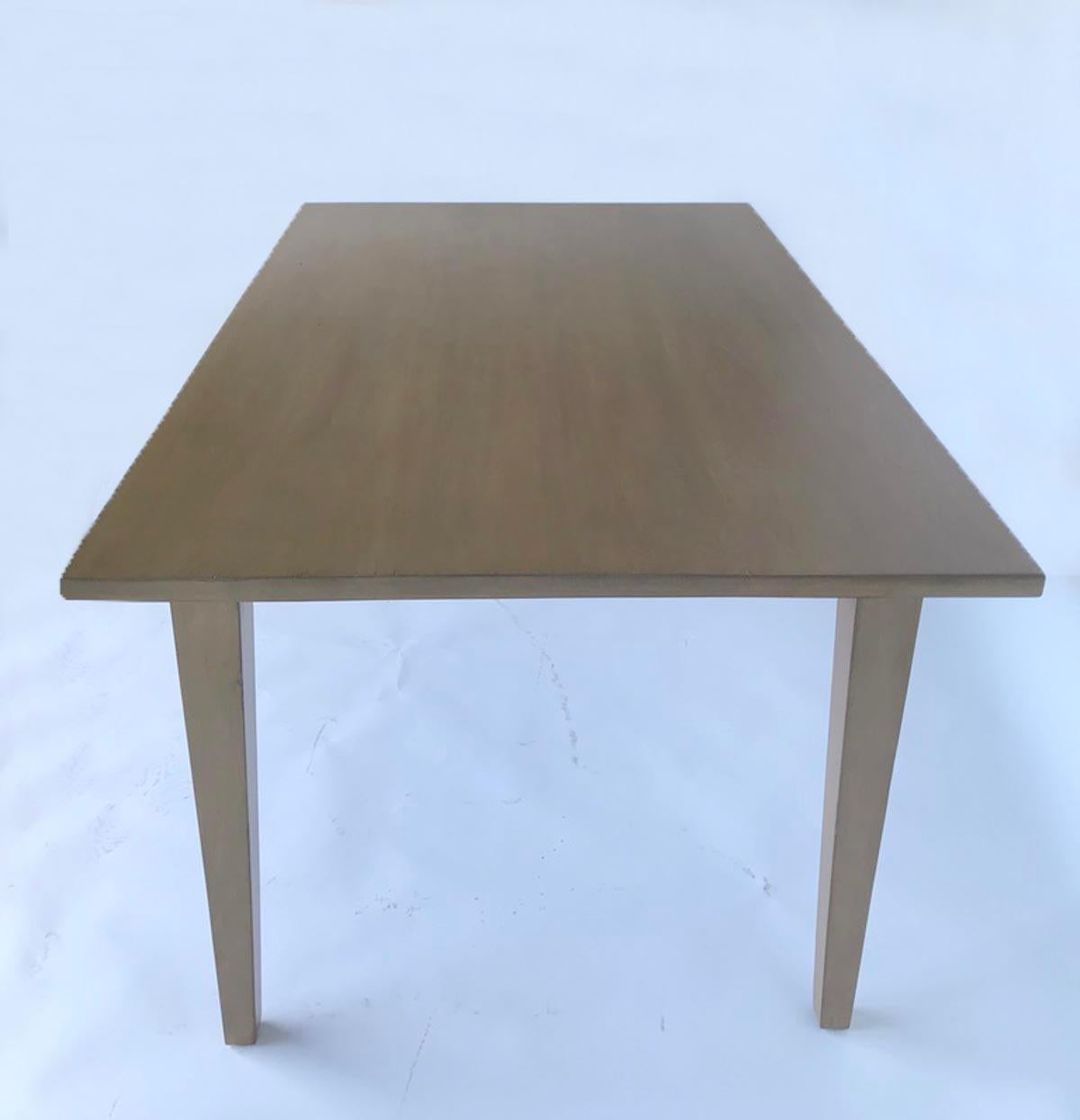 Custom Modern Walnut Table with Leaves by Dos Gallos For Sale 4