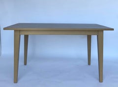 Custom Modern Walnut Table with Leaves by Dos Gallos