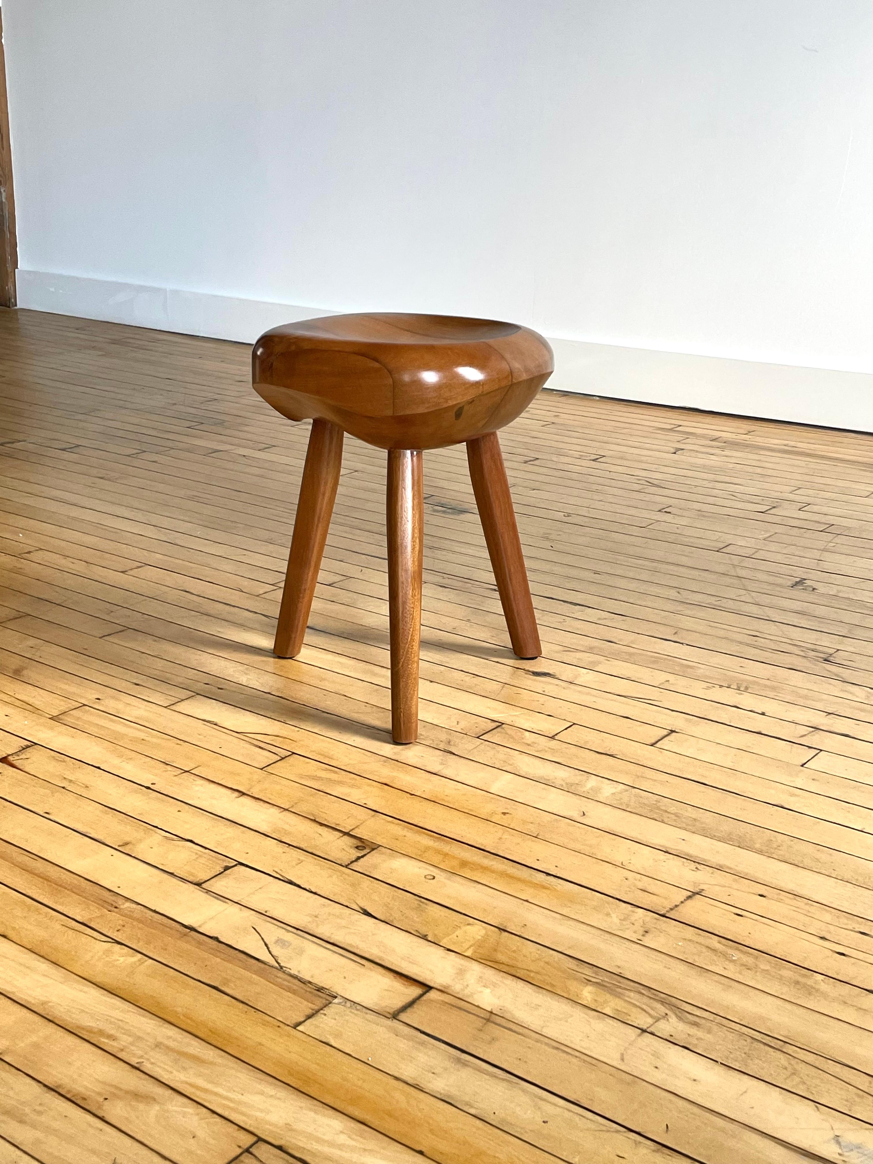 Custom Modernist Sculptural Stool In Good Condition For Sale In New York, NY
