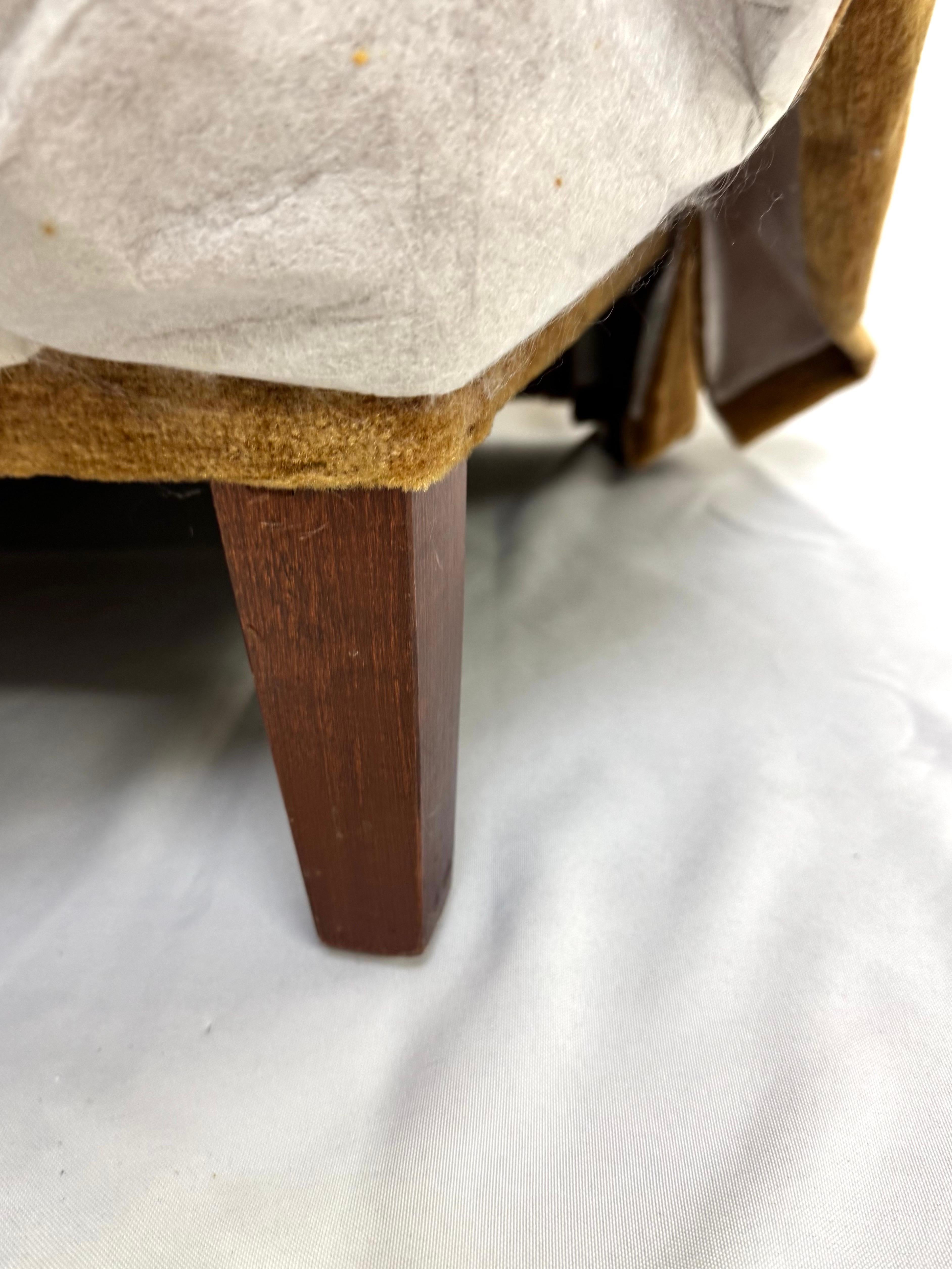 Custom Mohair Ottoman For Sale 16