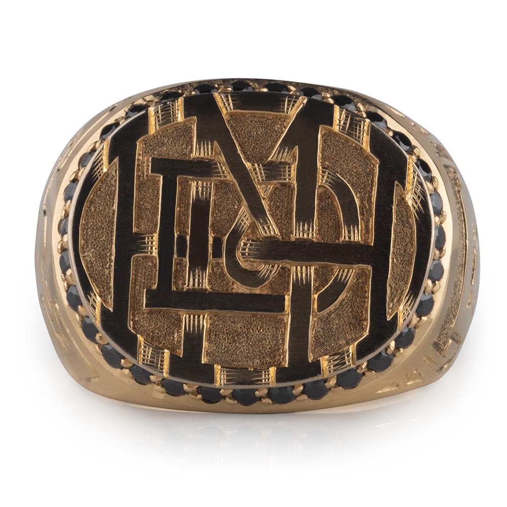 siegelring herren gold initialen