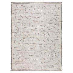 Custom Moroccan Hand Knotted Hand Made Wool Rug