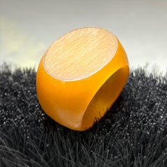 Custom MPD Monogram and Engraving with Black Diamonds in Yellow Gold Signet Ring