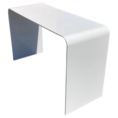 Custom Multipurpose White Steel Console Table