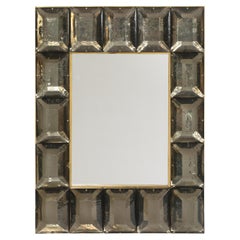 Custom Murano Smoked Glass Mirror