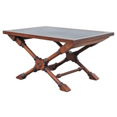 Custom Nautical Sailing Ship Blueprint Side / End Table