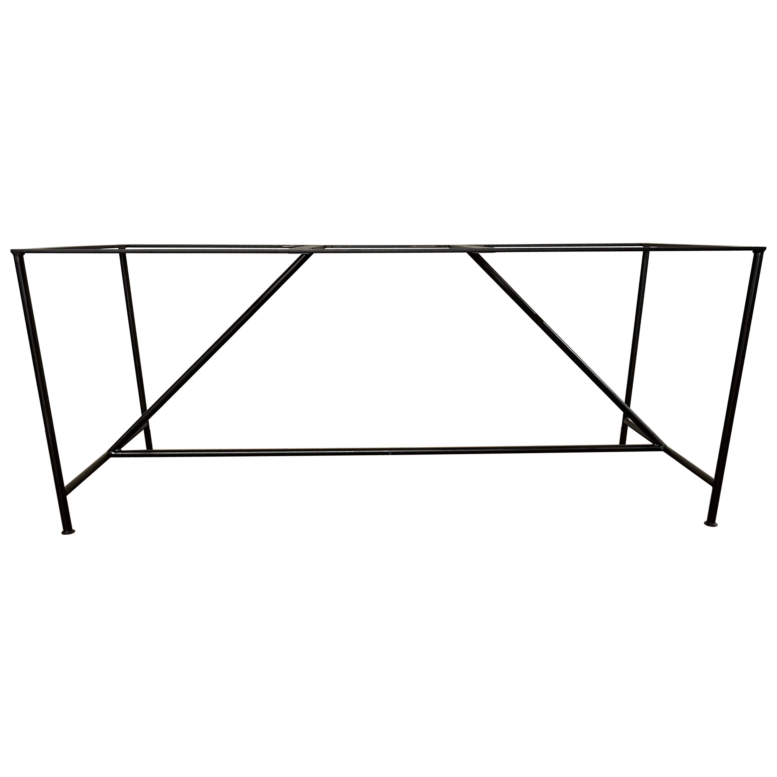 Base per tavolo da pranzo da giardino in metallo in stile neoclassico personalizzato di BH&A