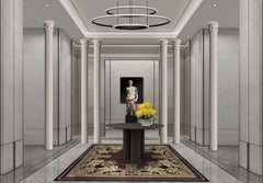 Custom Neoclassical Wool Rug "Pegasus"  Luxury Burgundy & Gold Royal Carpet