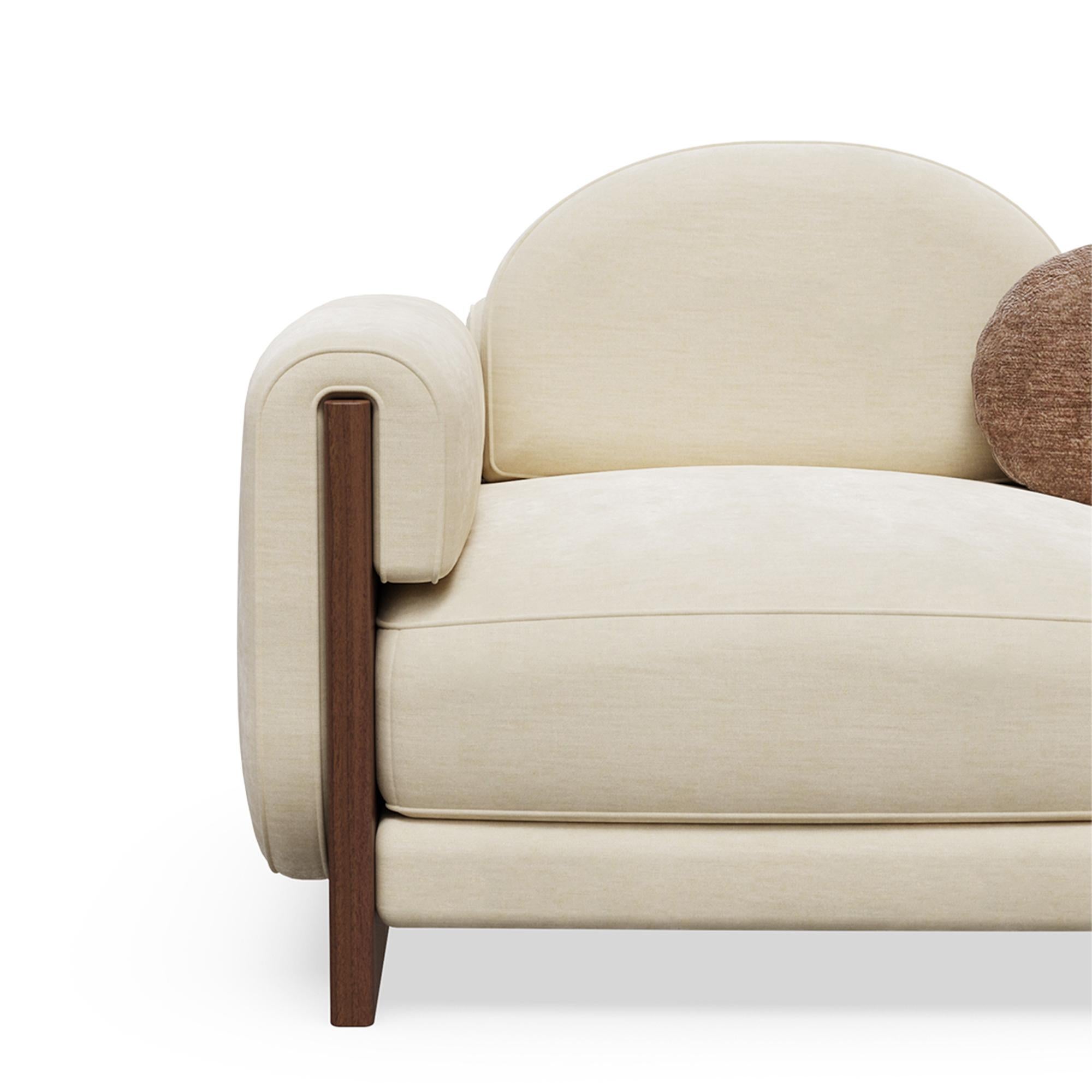 Custom Noah Modular Sectional Sofa with Walnut Matte by Nolita Harbour In New Condition For Sale In Carvalhosa, PT