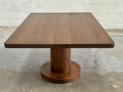 Custom Nora Pedestal Table made from Walnut