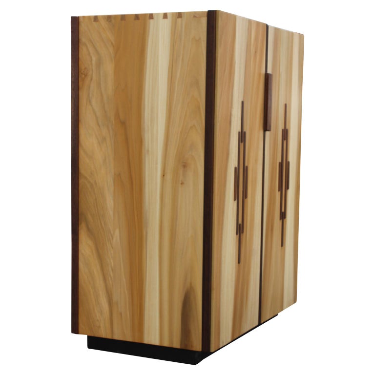 Mid-Century Modern Custom Norm Stoeker Danish Style Four Shelf Storage Cabinet For Sale