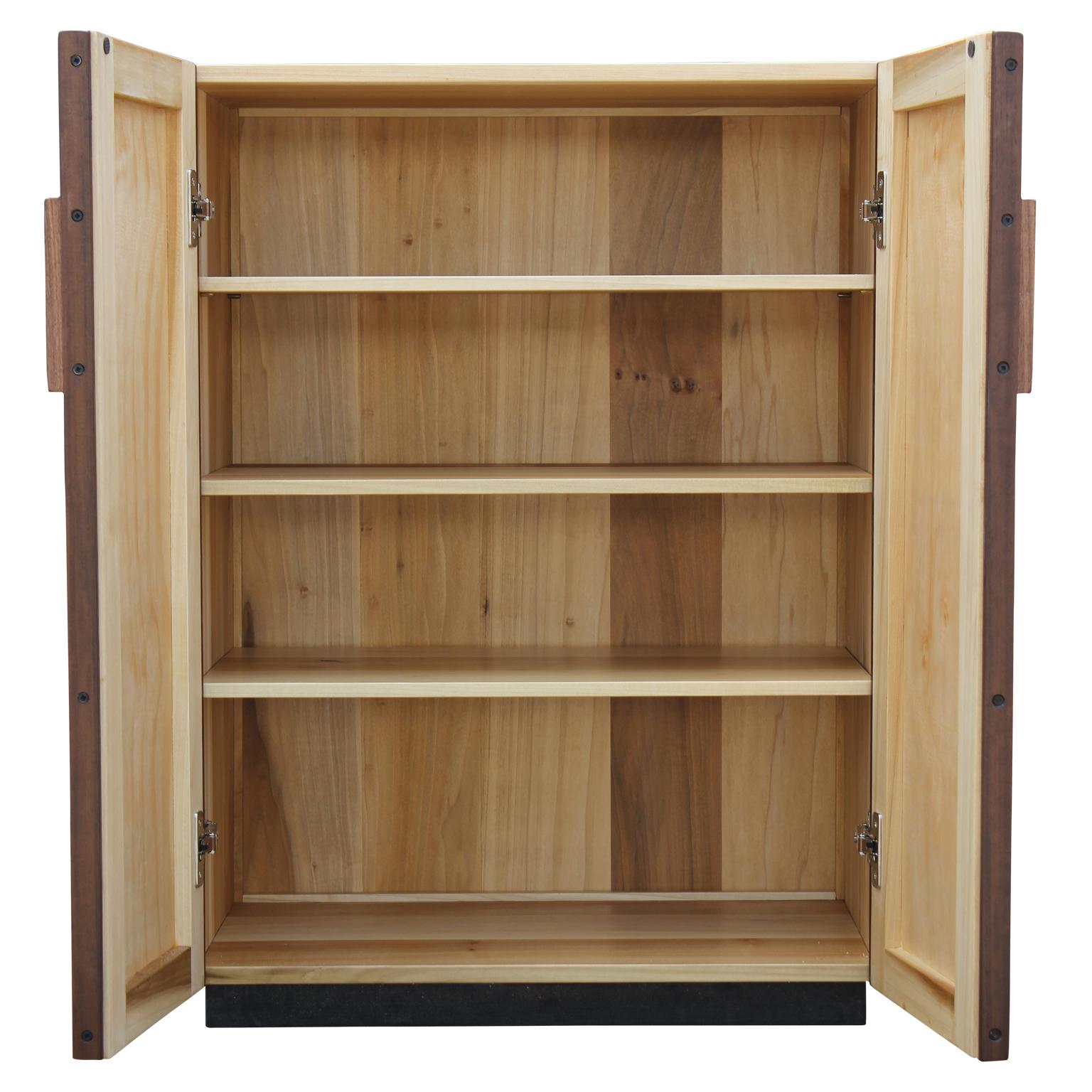 American Custom Norm Stoeker Danish Style Four Shelf Storage Cabinet
