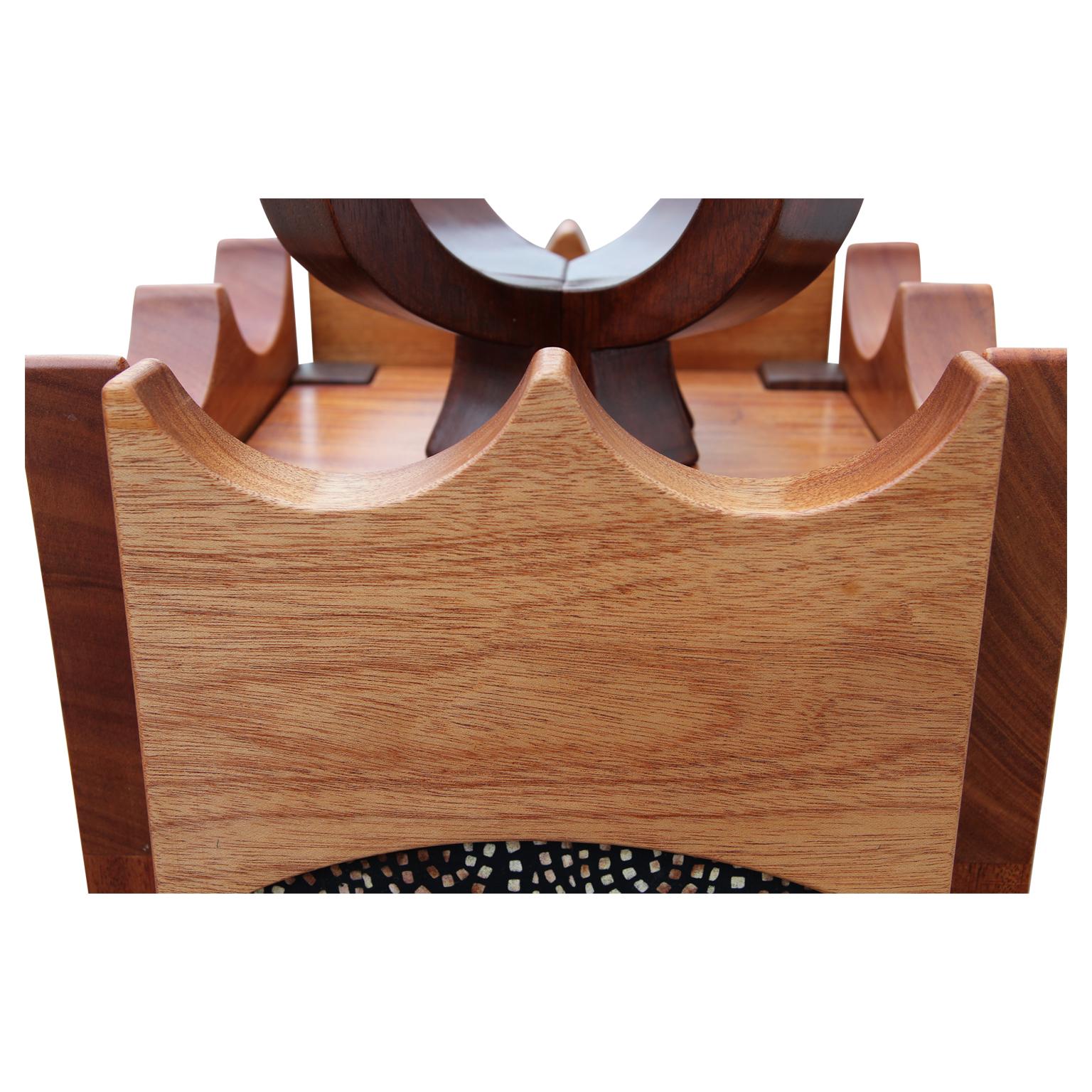 Contemporary Custom Norm Stoeker Sculptural Three Sided Jewelry Chest or Curiosity Cabinet