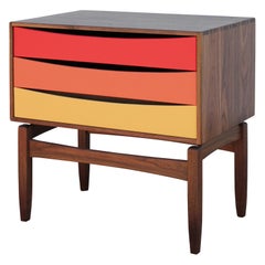 Custom Norm Stoeker Side Table or Nightstand Arne Vodder Danish Modern Style
